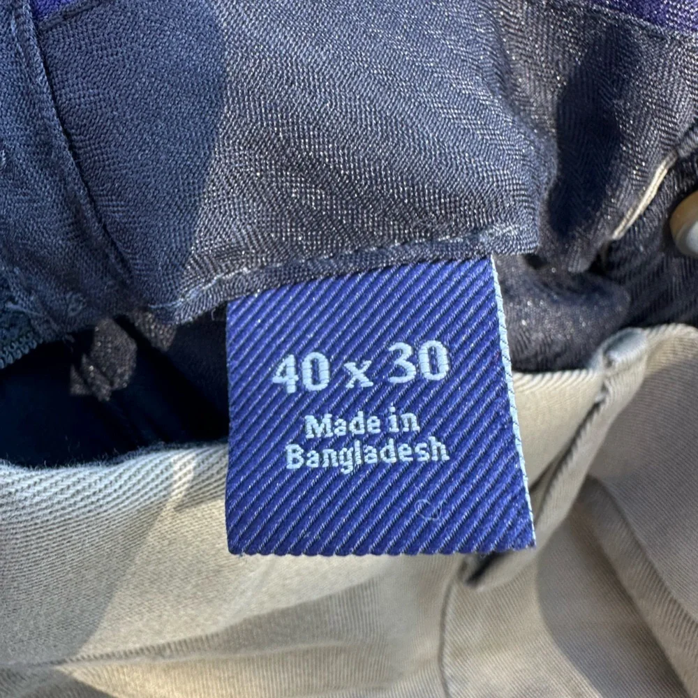 Croft & Barrow Khaki Pants Size 40x30 100% Cotton